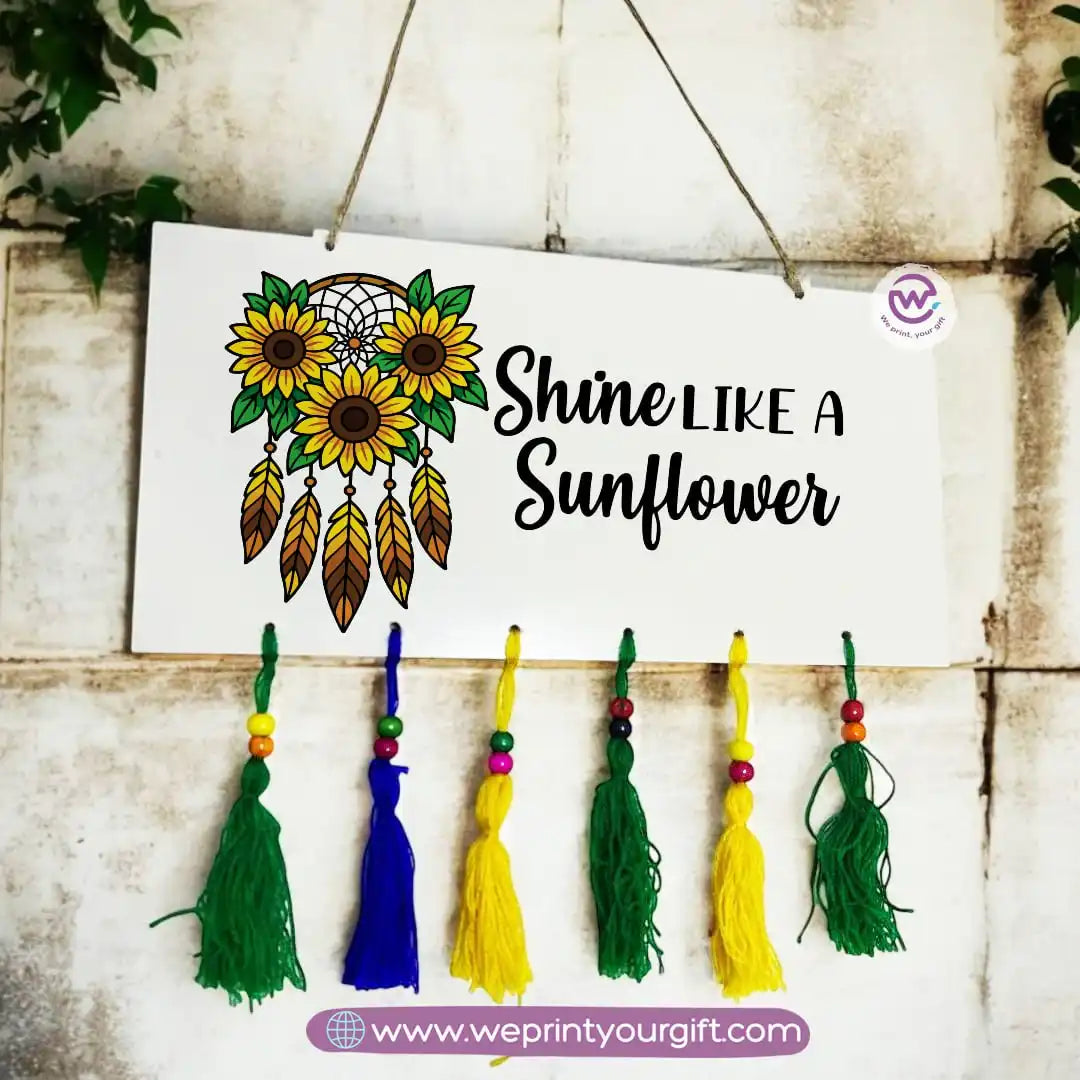 Wooden wall hanging- Sunflower