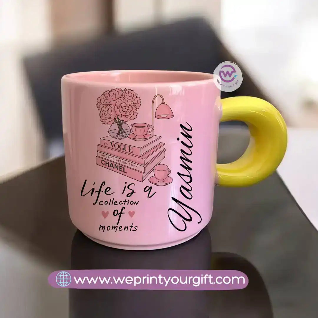 Round handle mug - Motivational designs