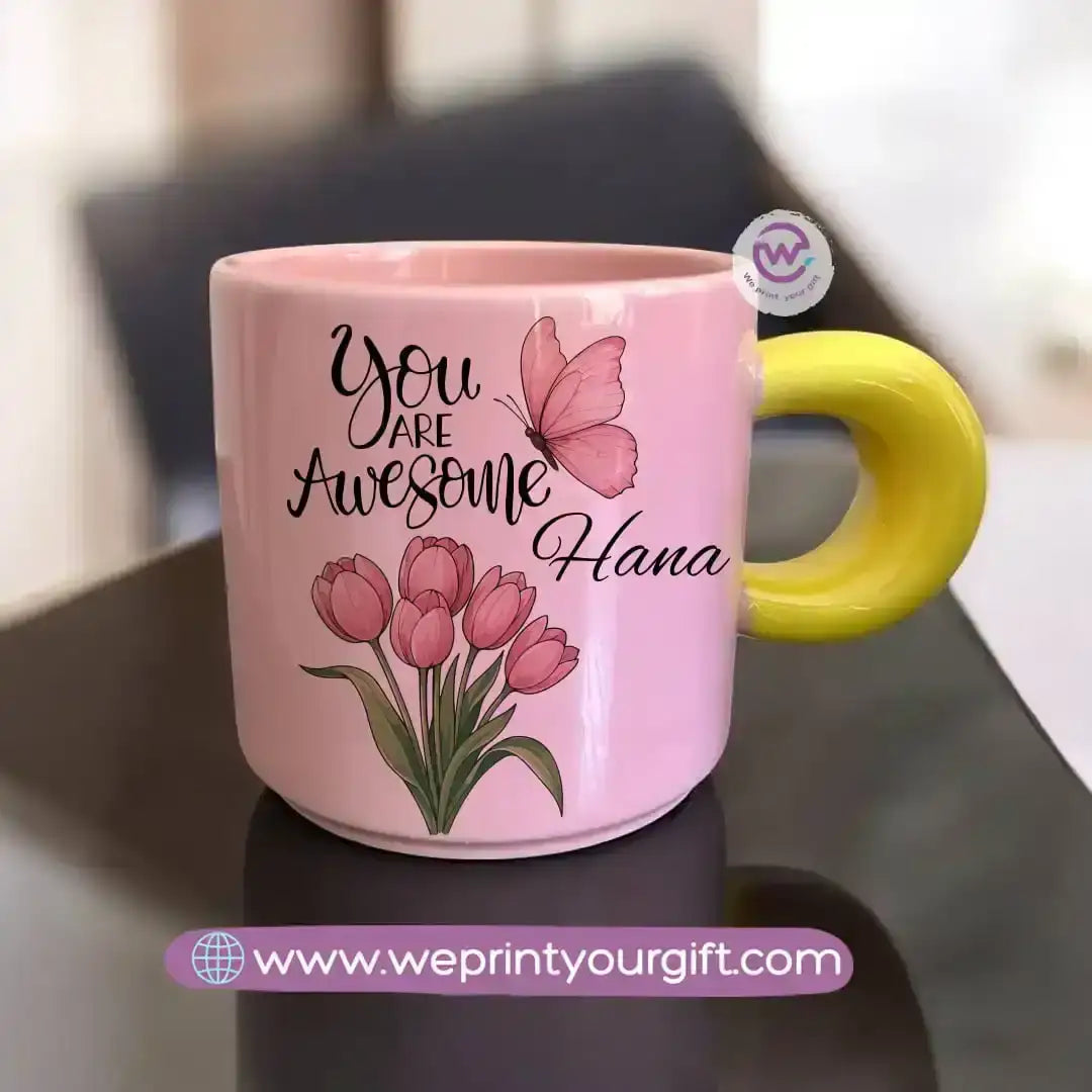 Round handle mug - Motivational designs - WE PRINT