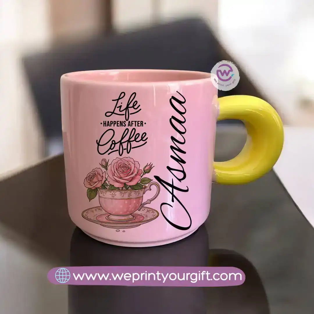 Round handle mug - Motivational designs