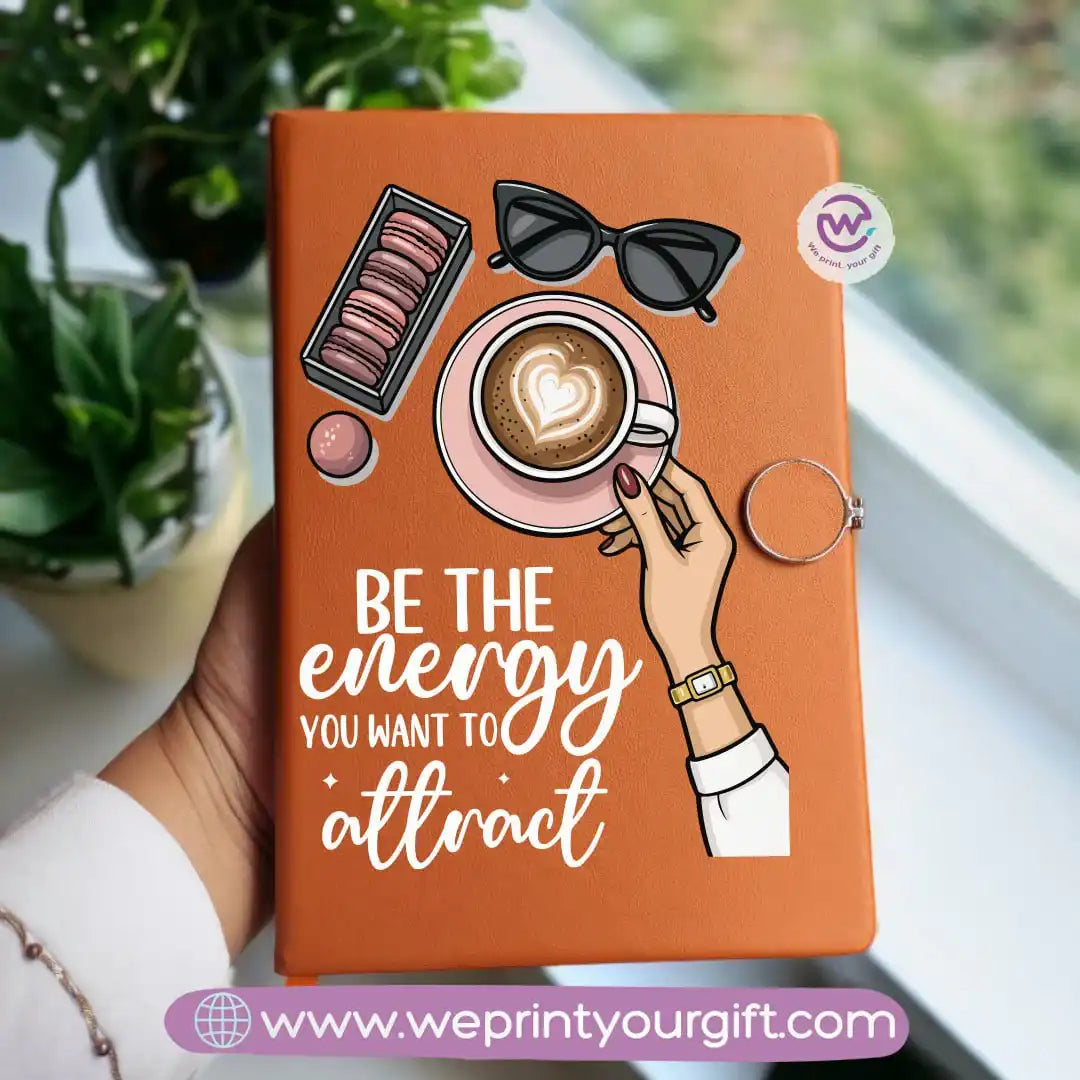 دفتر ملاحظات مخصص - دفتر ملاحظات جلدي - زهري