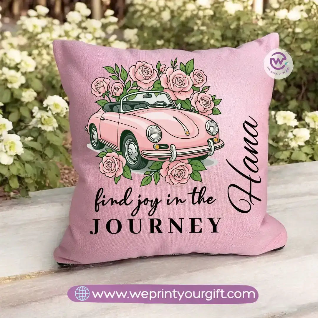 Square pillow- Motivation- Floral - WE PRINT