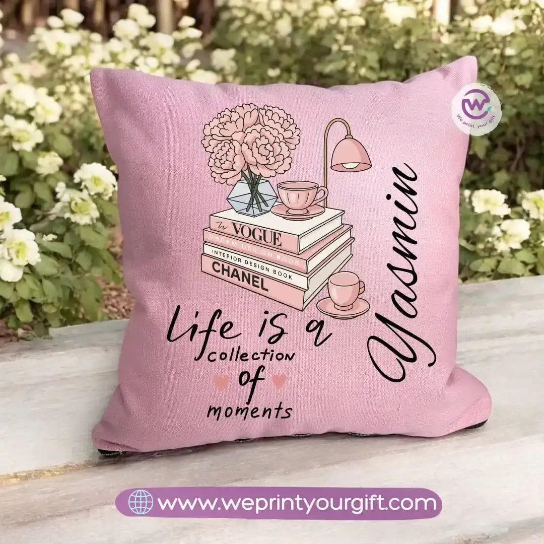 Square pillow- Motivation- Floral - WE PRINT