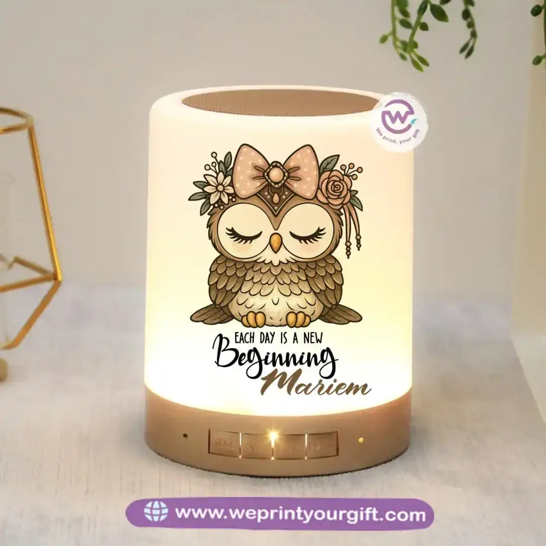 Portable Speaker and Lamp- Owl - WE PRINT