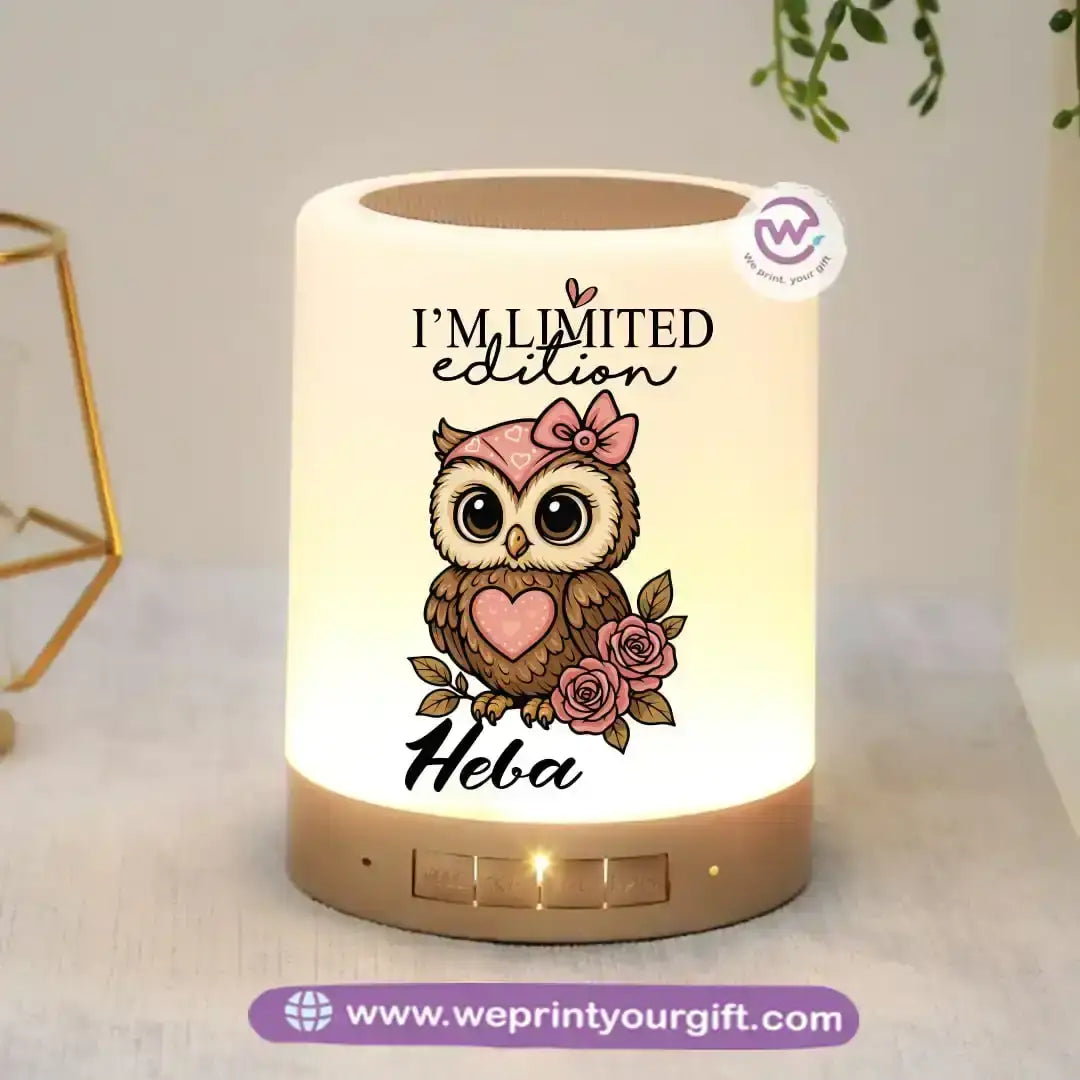 Portable Speaker and Lamp- Owl - WE PRINT