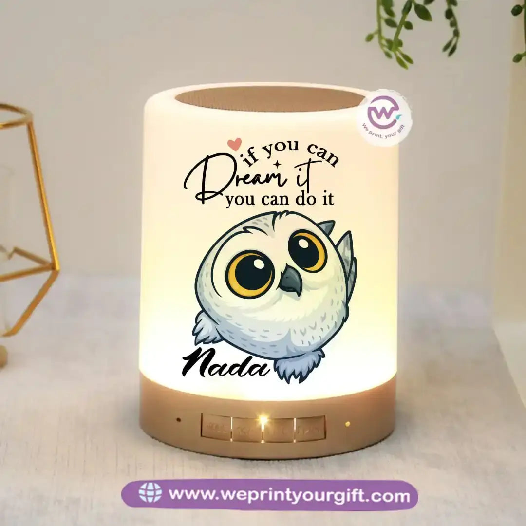 Portable Speaker and Lamp- Owl - WE PRINT