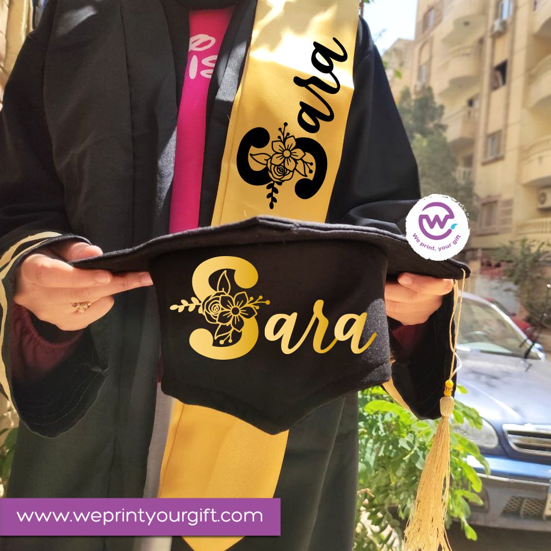 Graduation robe and cap