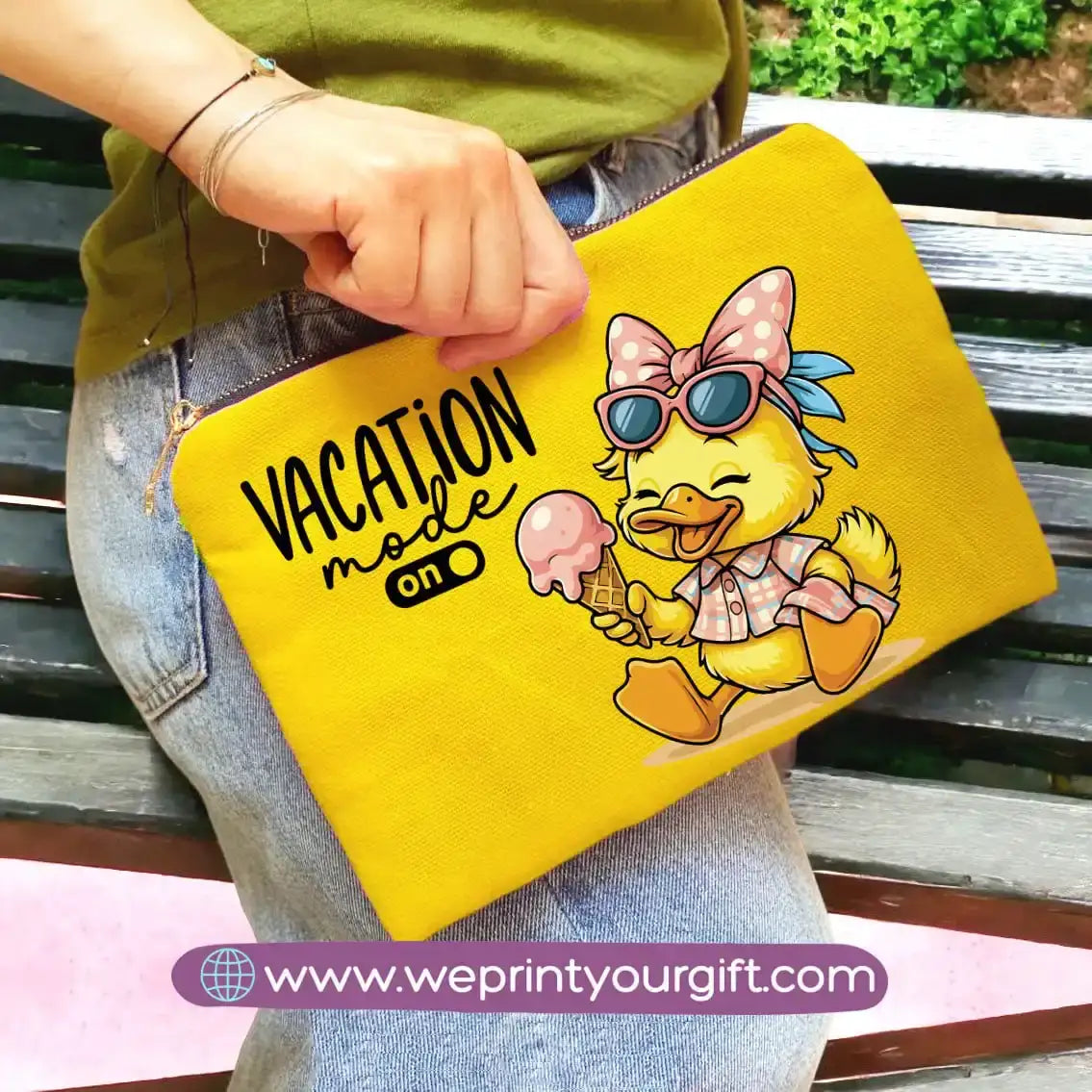 custom makeup clutch- Summer - WE PRINT