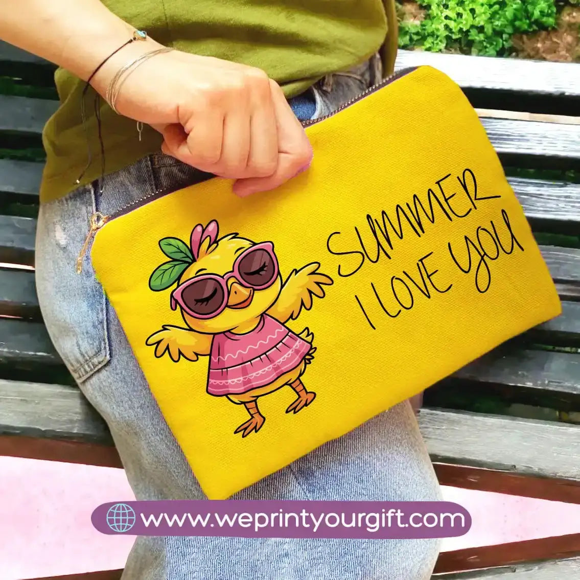 custom makeup clutch- Summer - WE PRINT