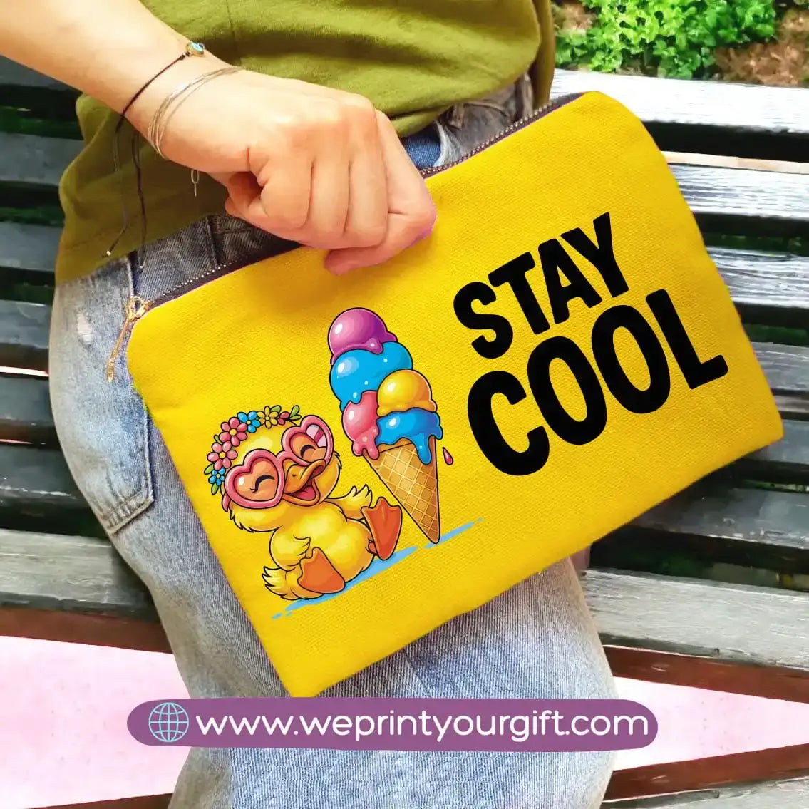 custom makeup clutch- Summer - WE PRINT