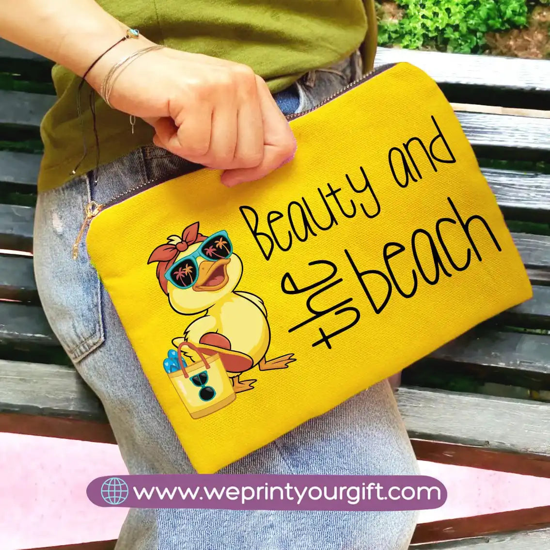 custom makeup clutch- Summer