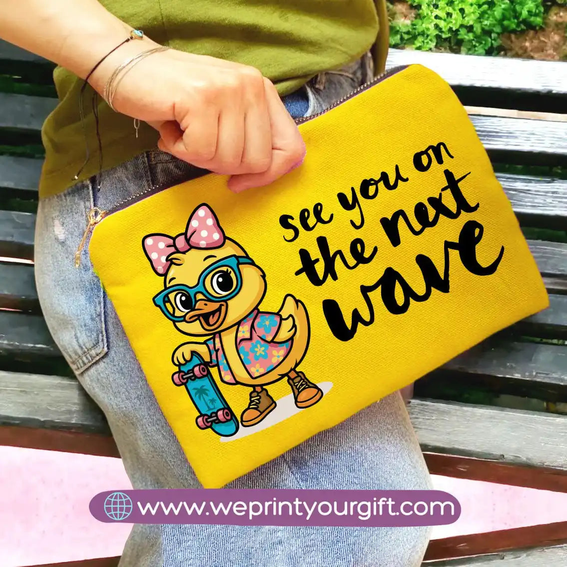 custom makeup clutch- Summer