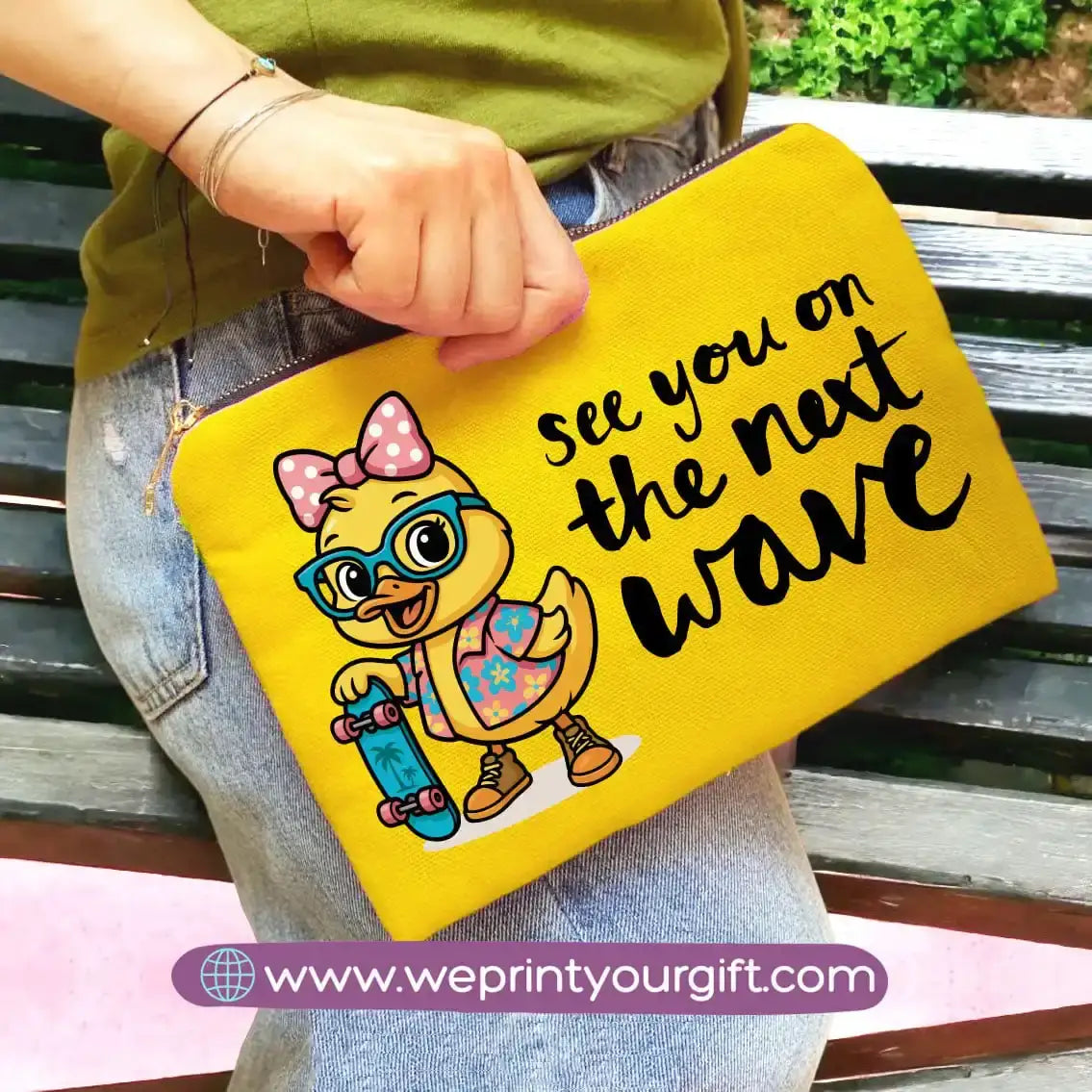 custom makeup clutch- Summer - WE PRINT