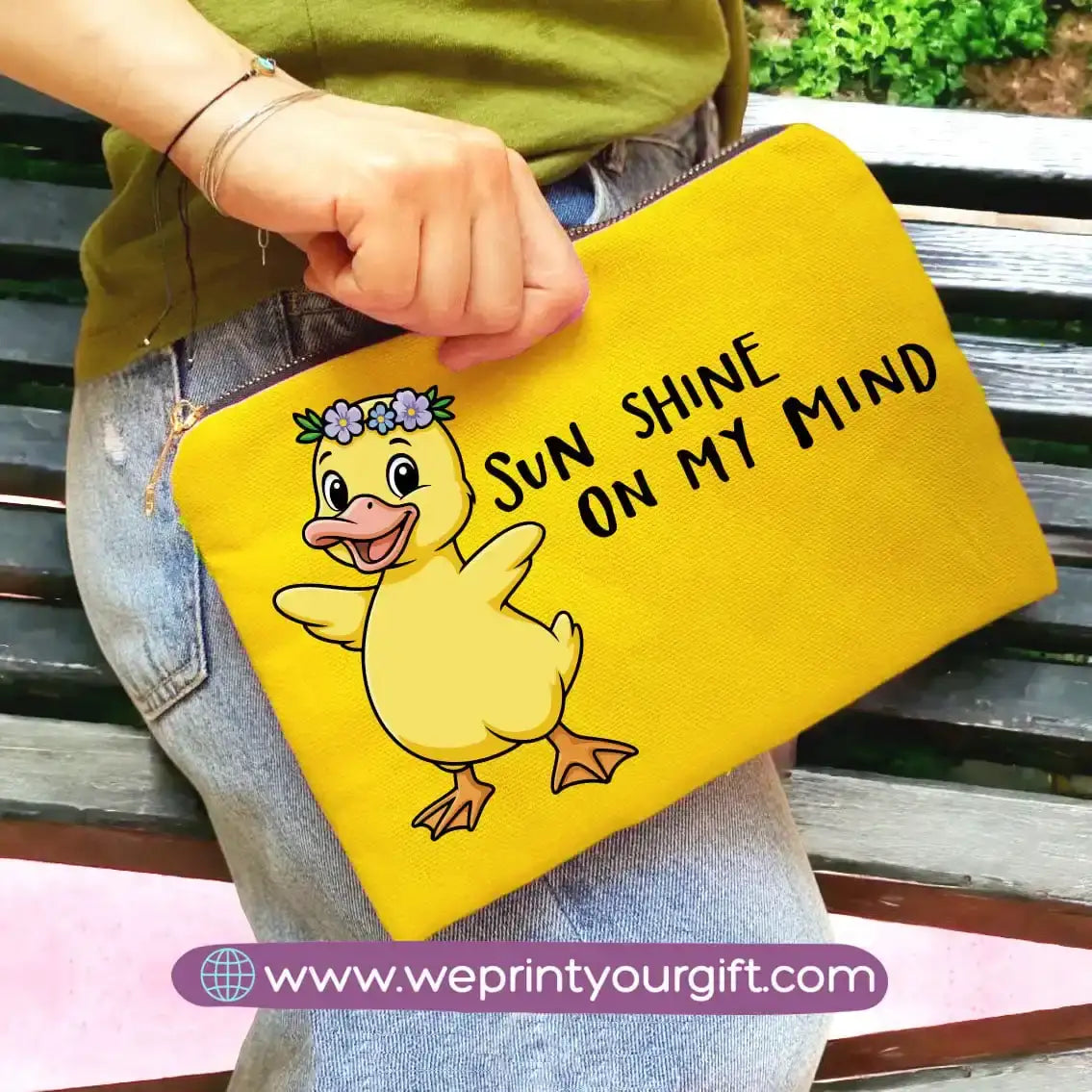 custom makeup clutch- Summer - WE PRINT