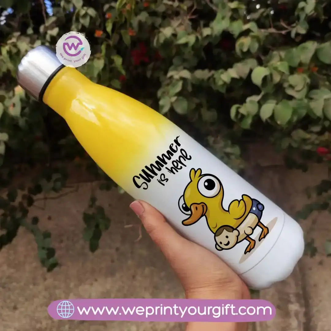 Stainless steel water bottle- Mixed color- Summer - WE PRINT