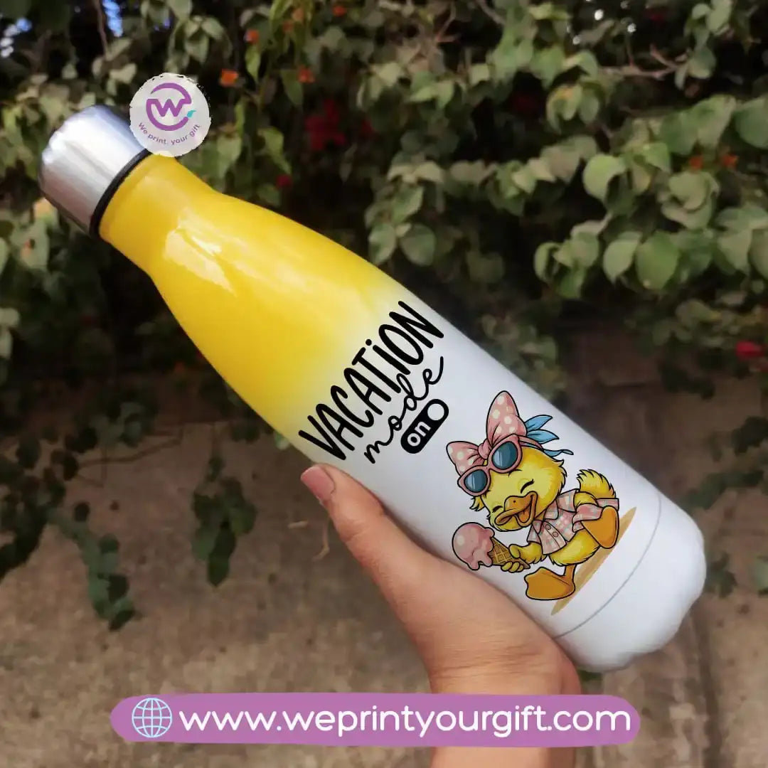 Stainless steel water bottle- Mixed color- Summer - WE PRINT