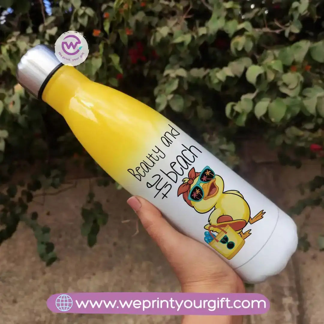Stainless steel water bottle- Mixed color- Summer - WE PRINT