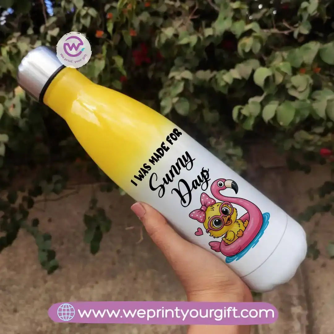 Stainless steel water bottle- Mixed color- Summer - WE PRINT