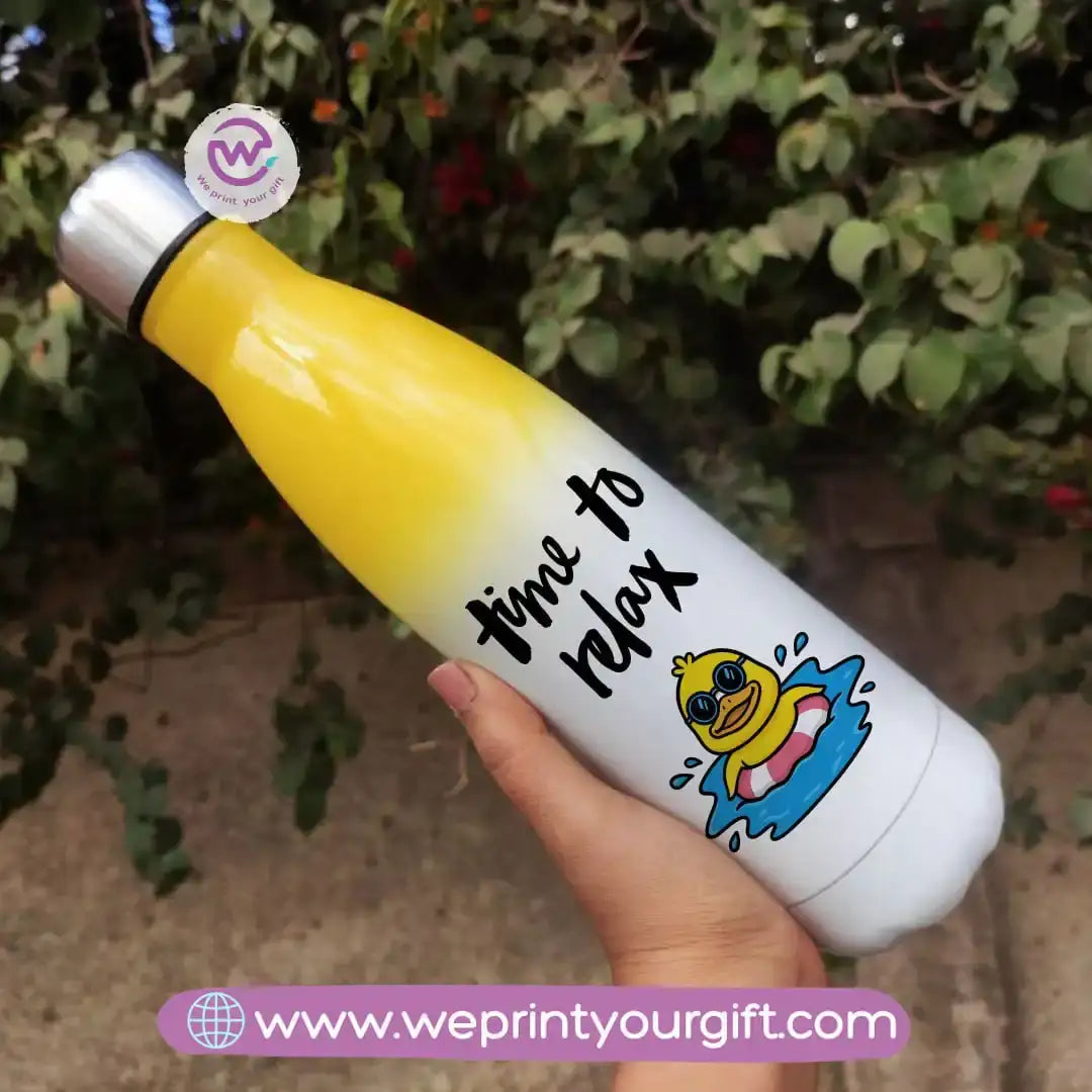 Stainless steel water bottle- Mixed color- Summer - WE PRINT