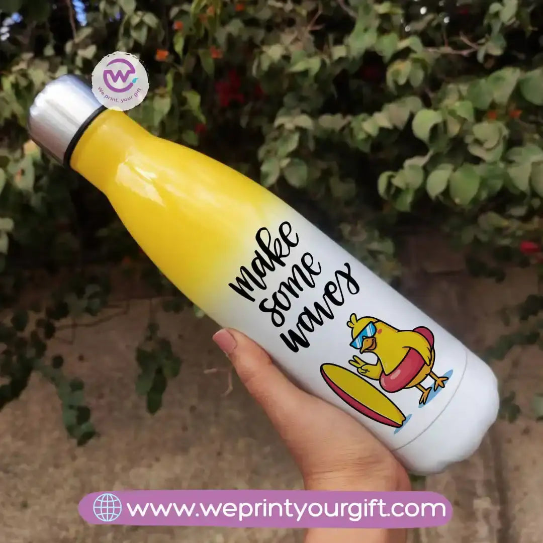 Stainless steel water bottle- Mixed color- Summer - WE PRINT