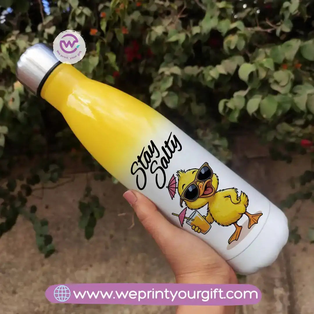 Stainless steel water bottle- Mixed color- Summer - WE PRINT