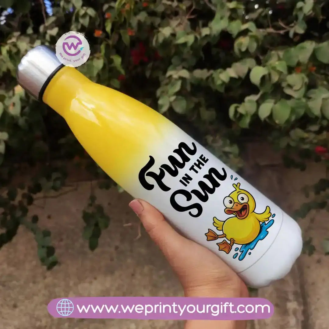 Stainless steel water bottle- Mixed color- Summer - WE PRINT