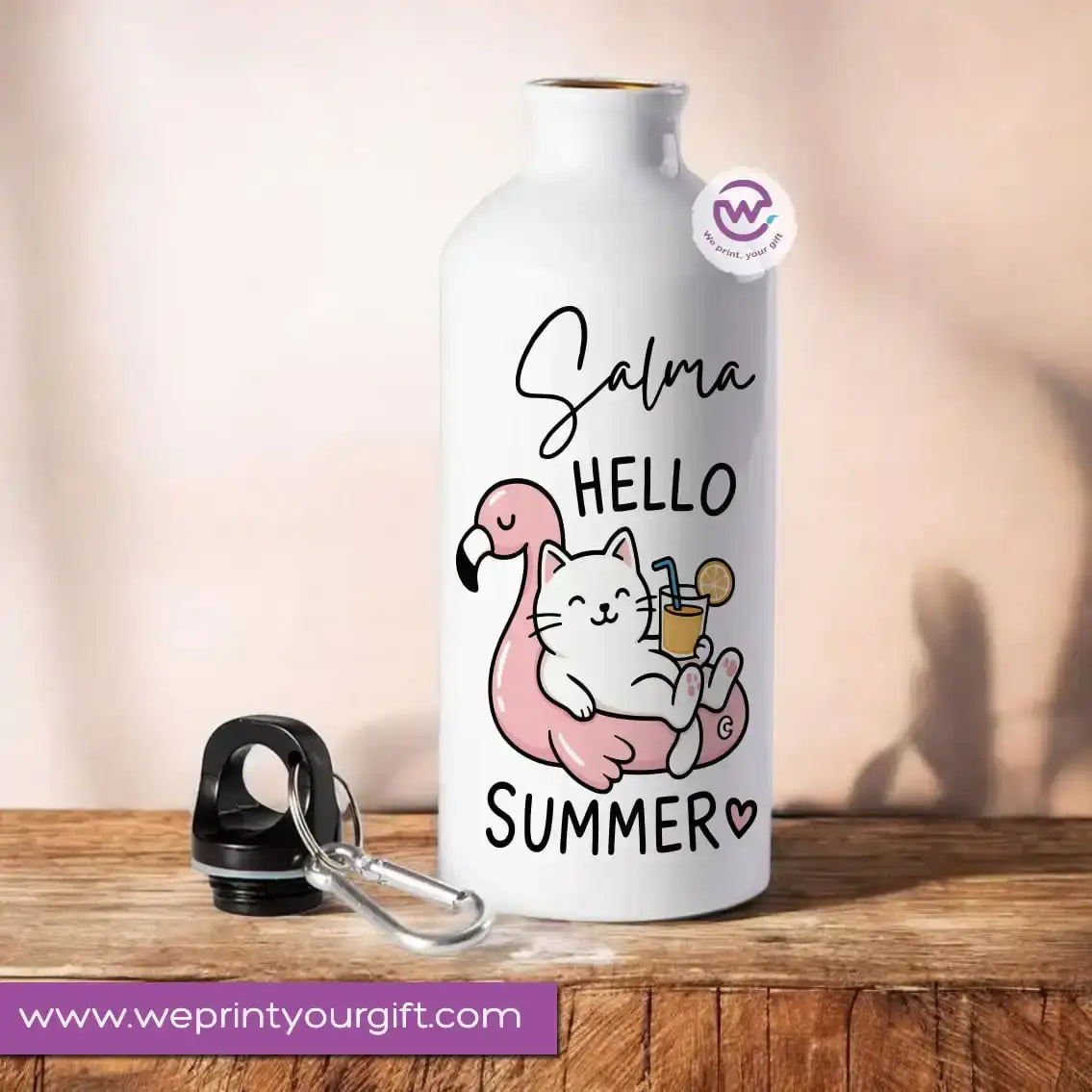 Custom Water Bottle - Cat - WE PRINT
