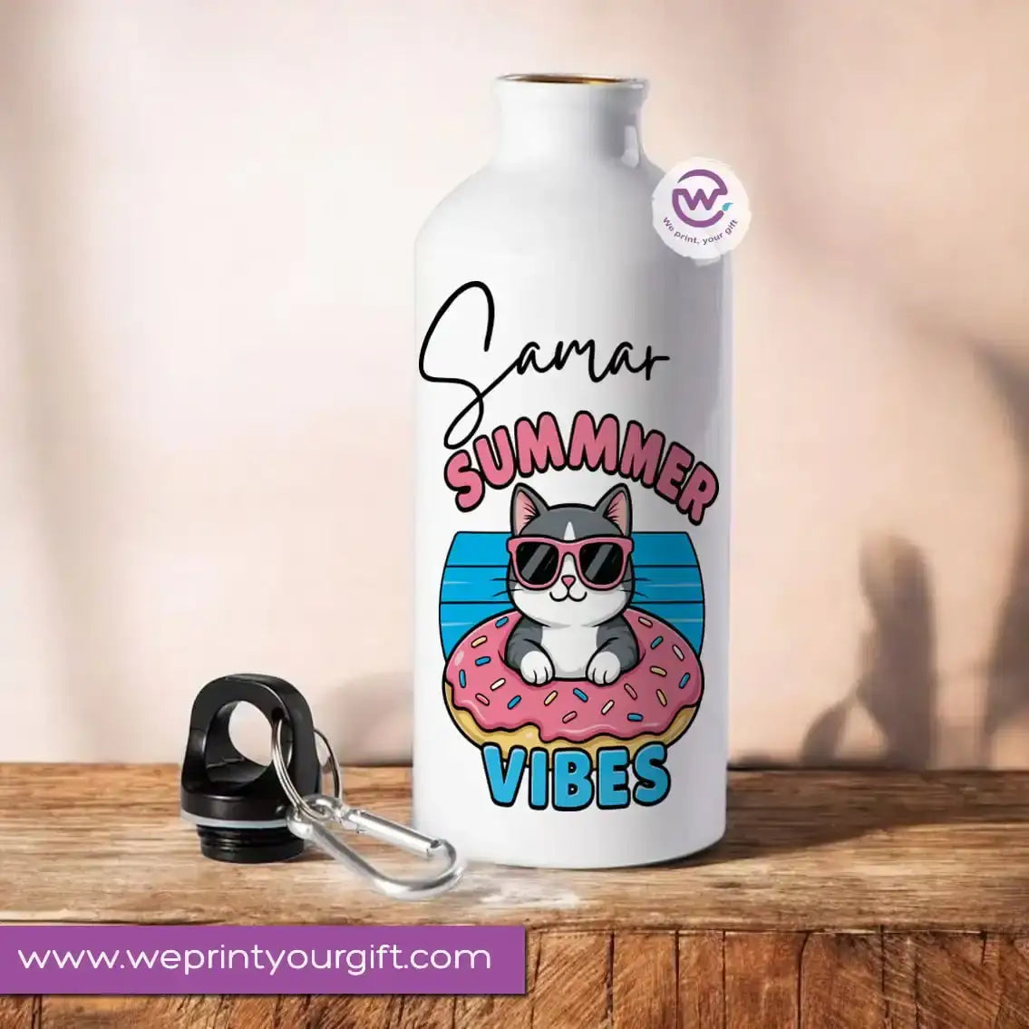 Custom Water Bottle - Cat - WE PRINT