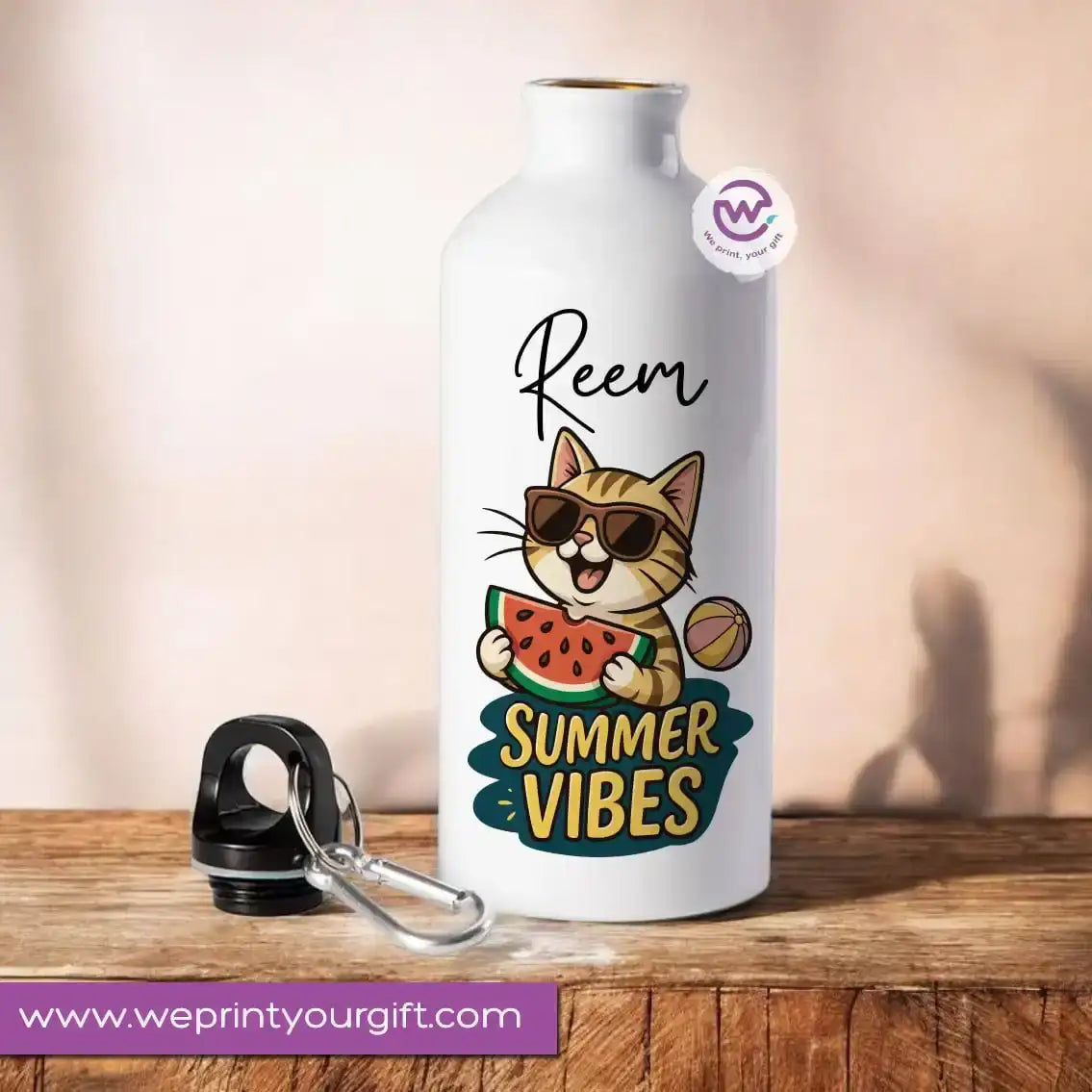 Custom Water Bottle - Cat - WE PRINT