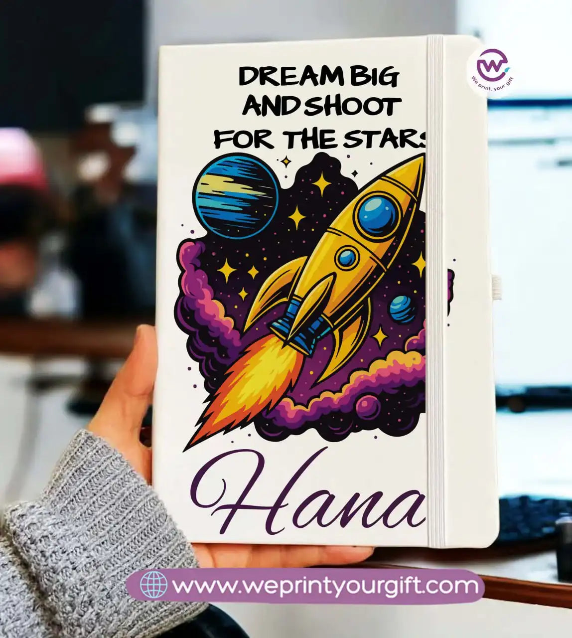 دفتر ملاحظات شخصي - دفتر ملاحظات مطاطي - أسماء