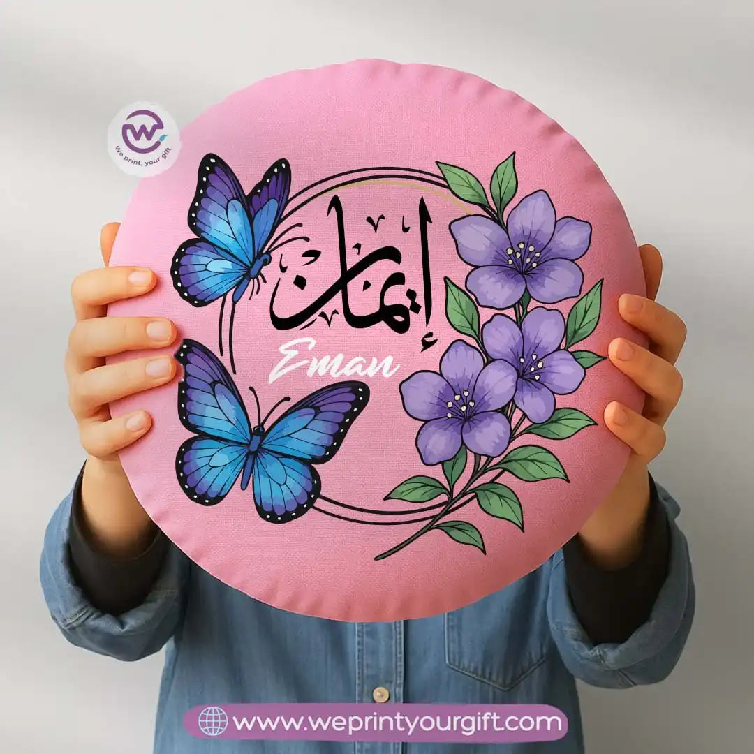 Personalized cushion-Round cushion- Names