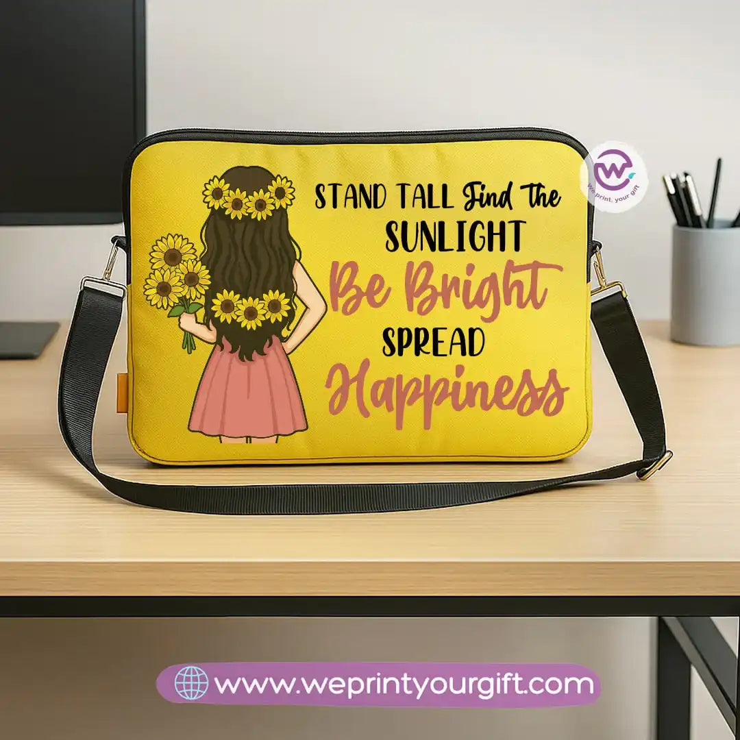 Fabric laptop sleeve- Sunflower