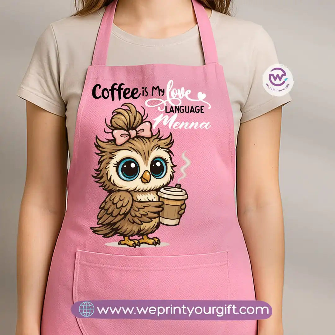Personalized apron-Owl