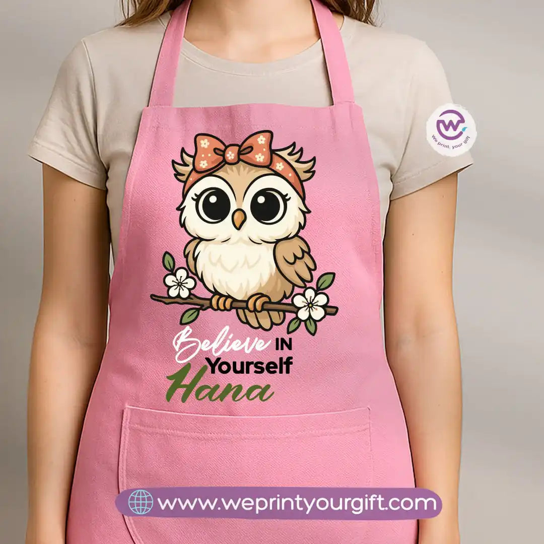 Personalized apron-Owl