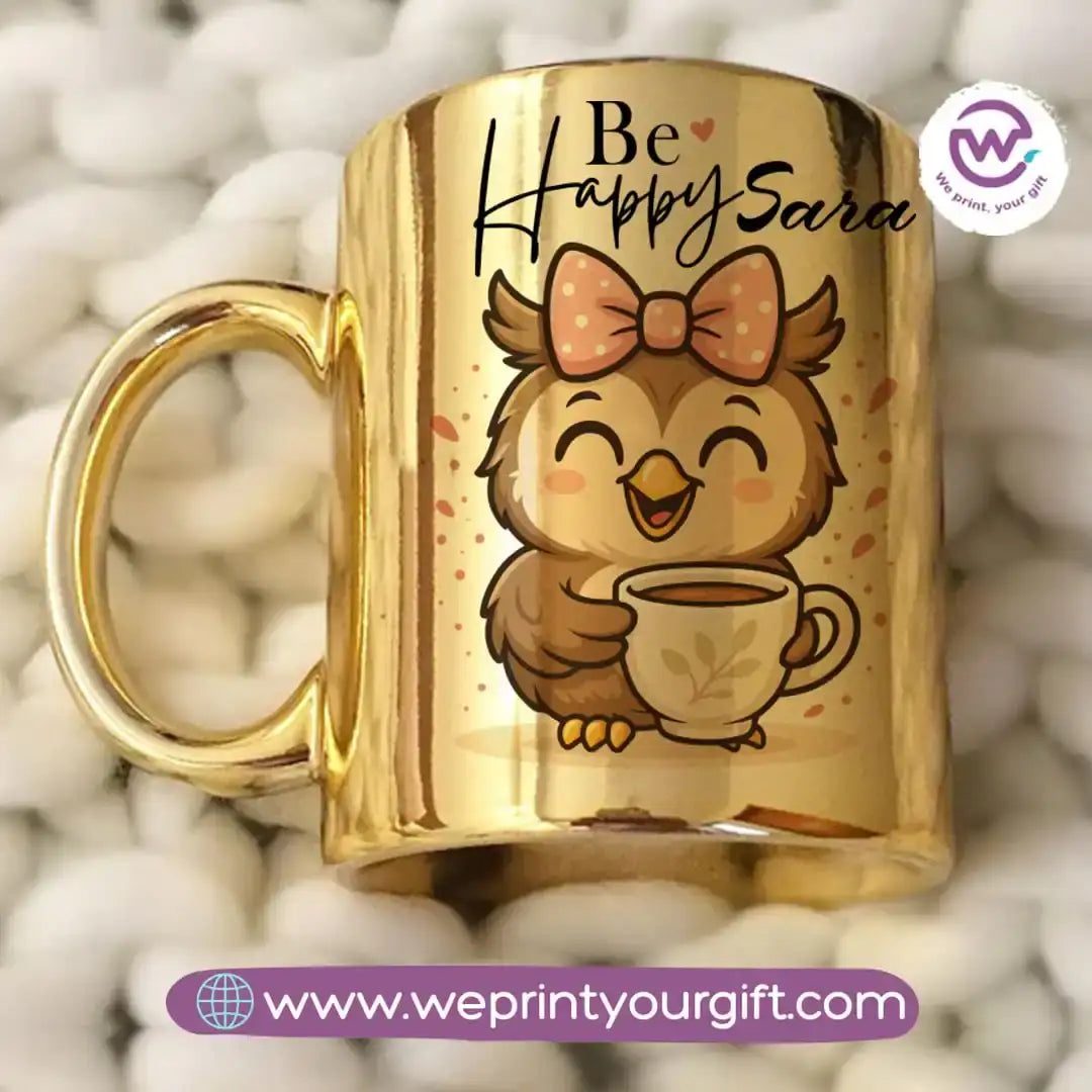 Mirror ceramic mug- Owl - WE PRINT