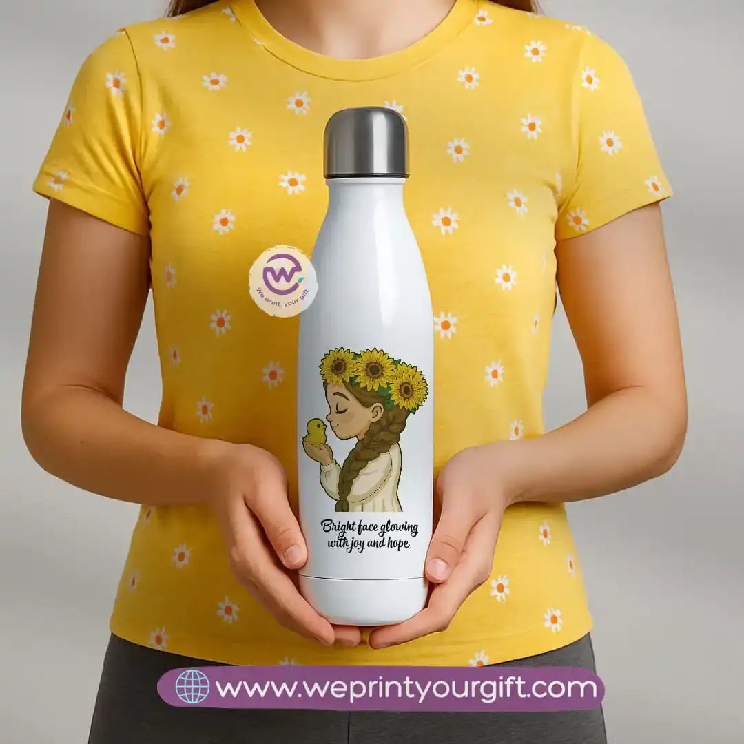 Custom thermal bottle- Sunflower - WE PRINT