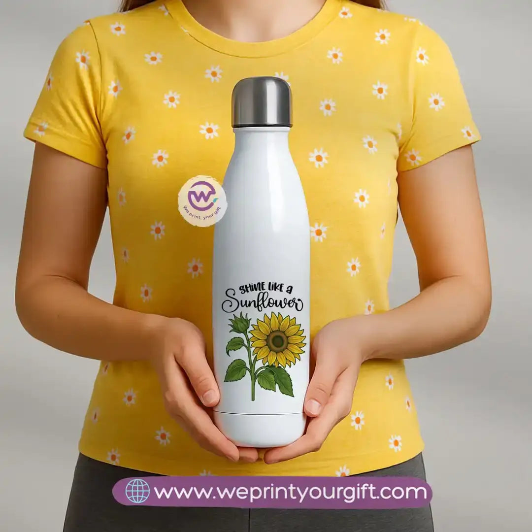 Custom thermal bottle- Sunflower - WE PRINT