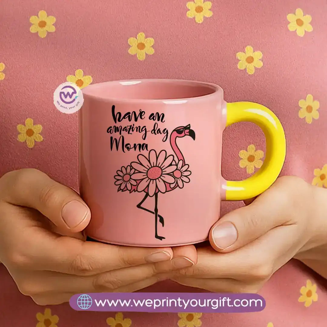 Round handle mug- Unicorn - WE PRINT