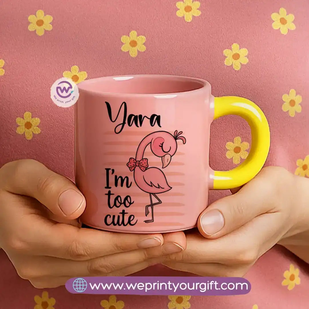 Round handle mug- Unicorn - WE PRINT