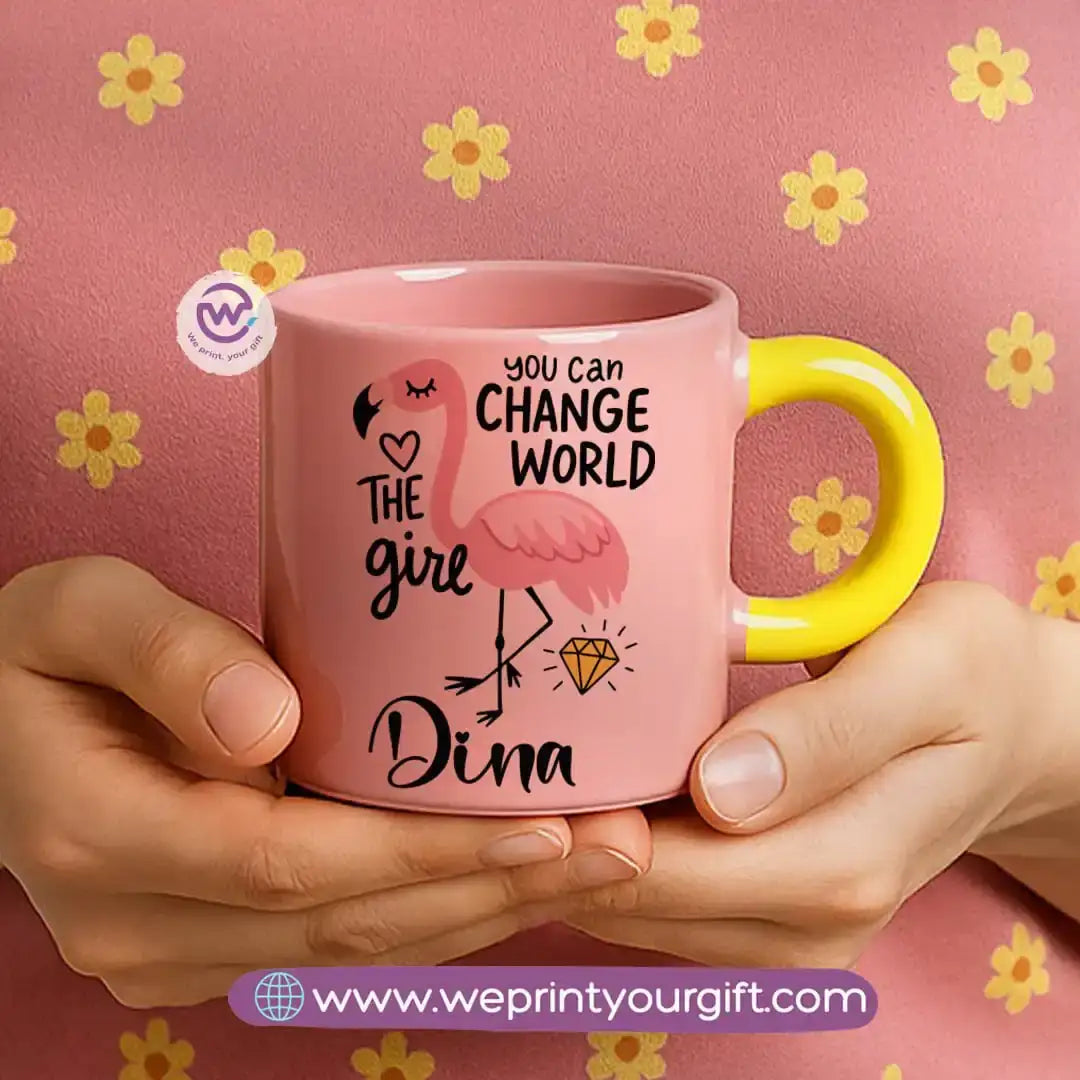 Round handle mug- Unicorn - WE PRINT
