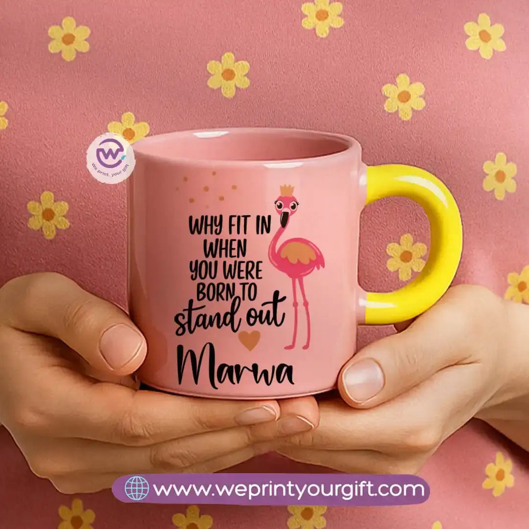 Round handle mug- Unicorn - WE PRINT