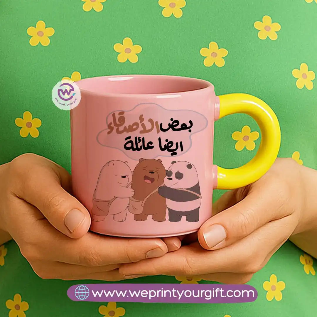 Round handle mug- Three bears