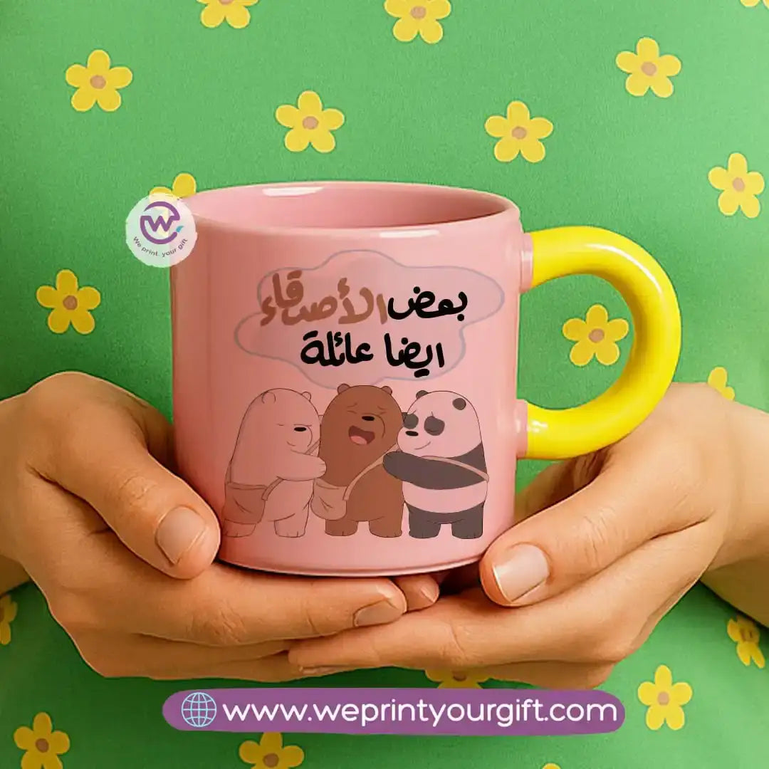 Round handle mug- Three bears - WE PRINT