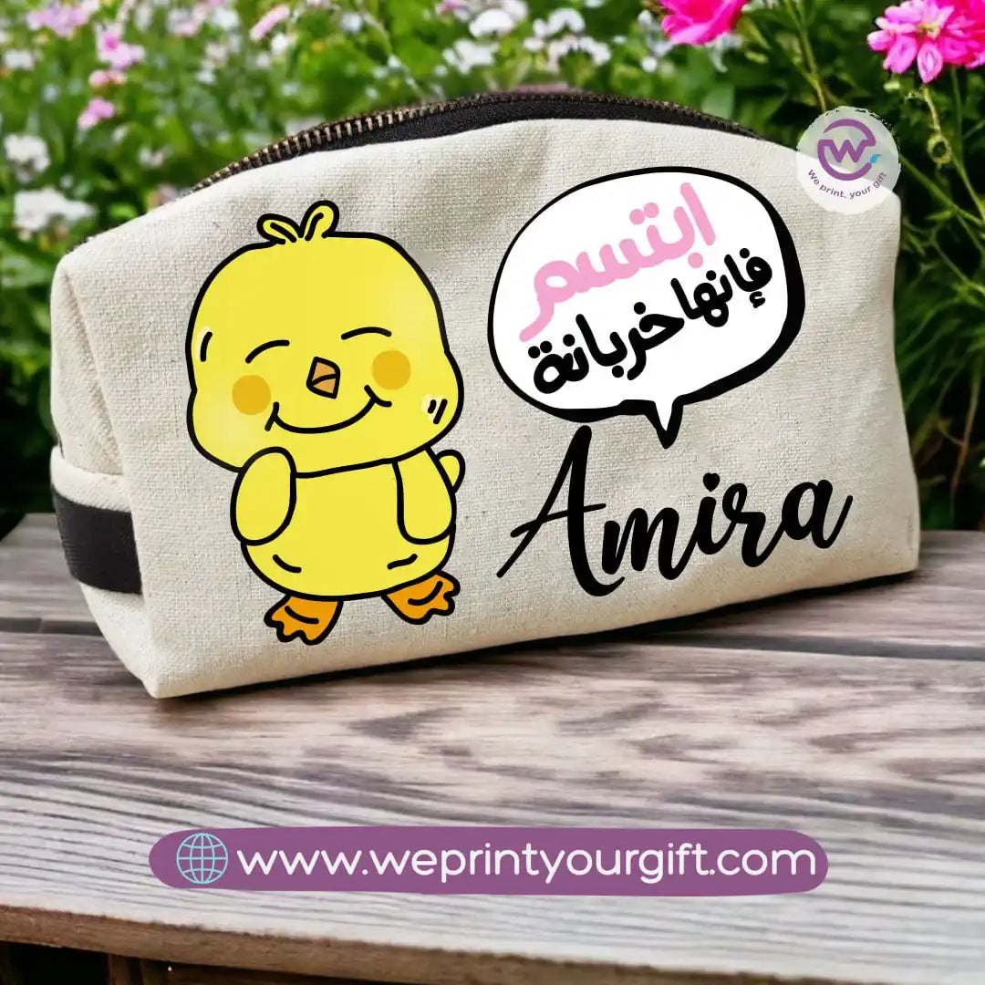 Custom makeup bag-Chick comic