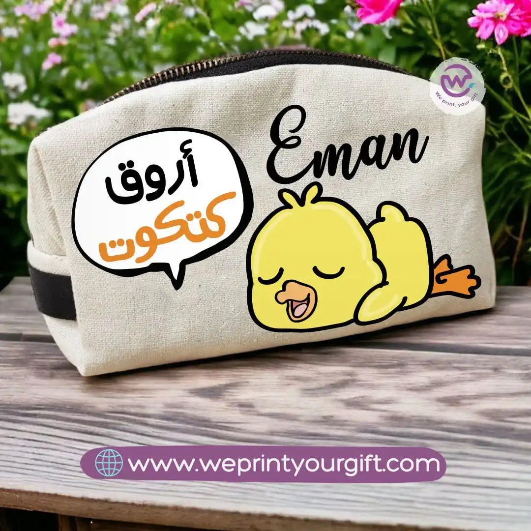 Custom makeup bag-Chick comic