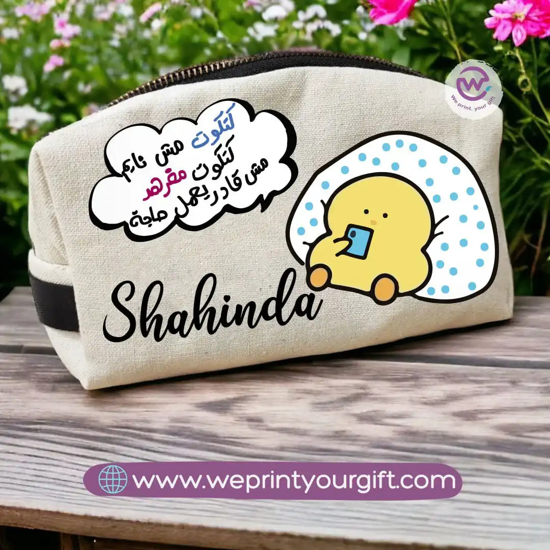 Custom makeup bag-Chick comic