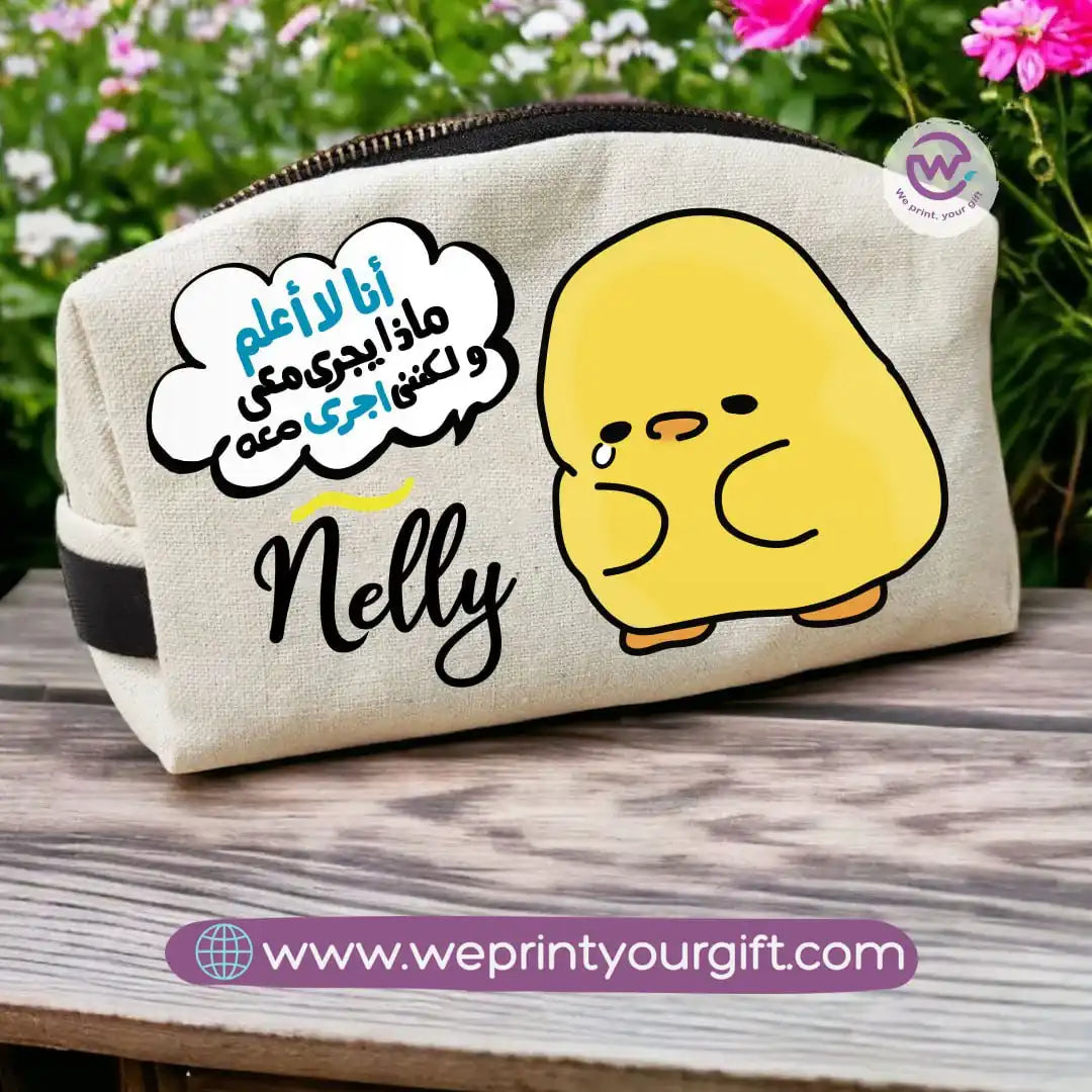 Custom makeup bag-Chick comic