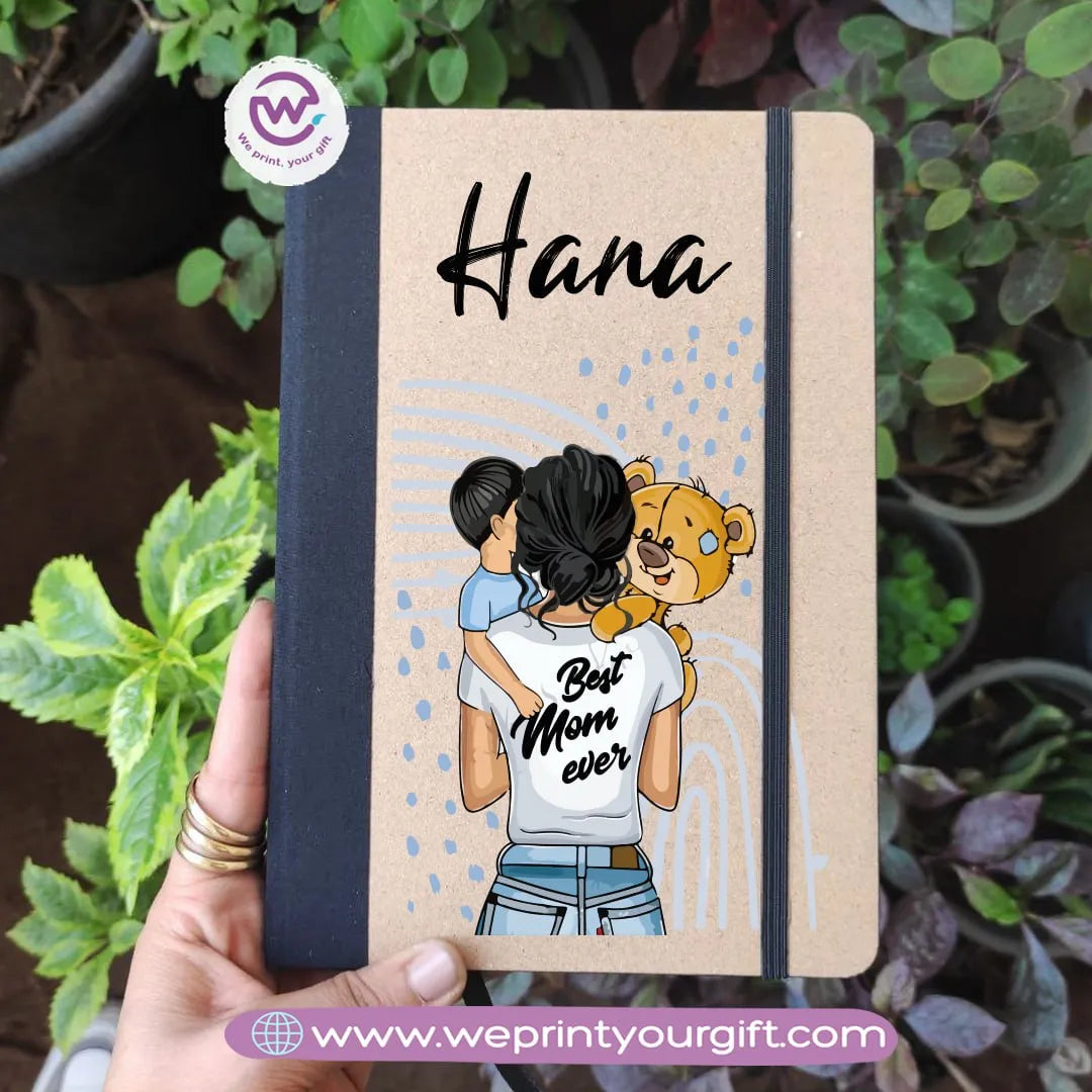 Custom Notebook-Elastic band notebook- Mom designs