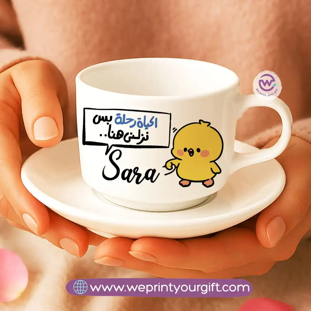 Custom Coffee Cup- Chick comic