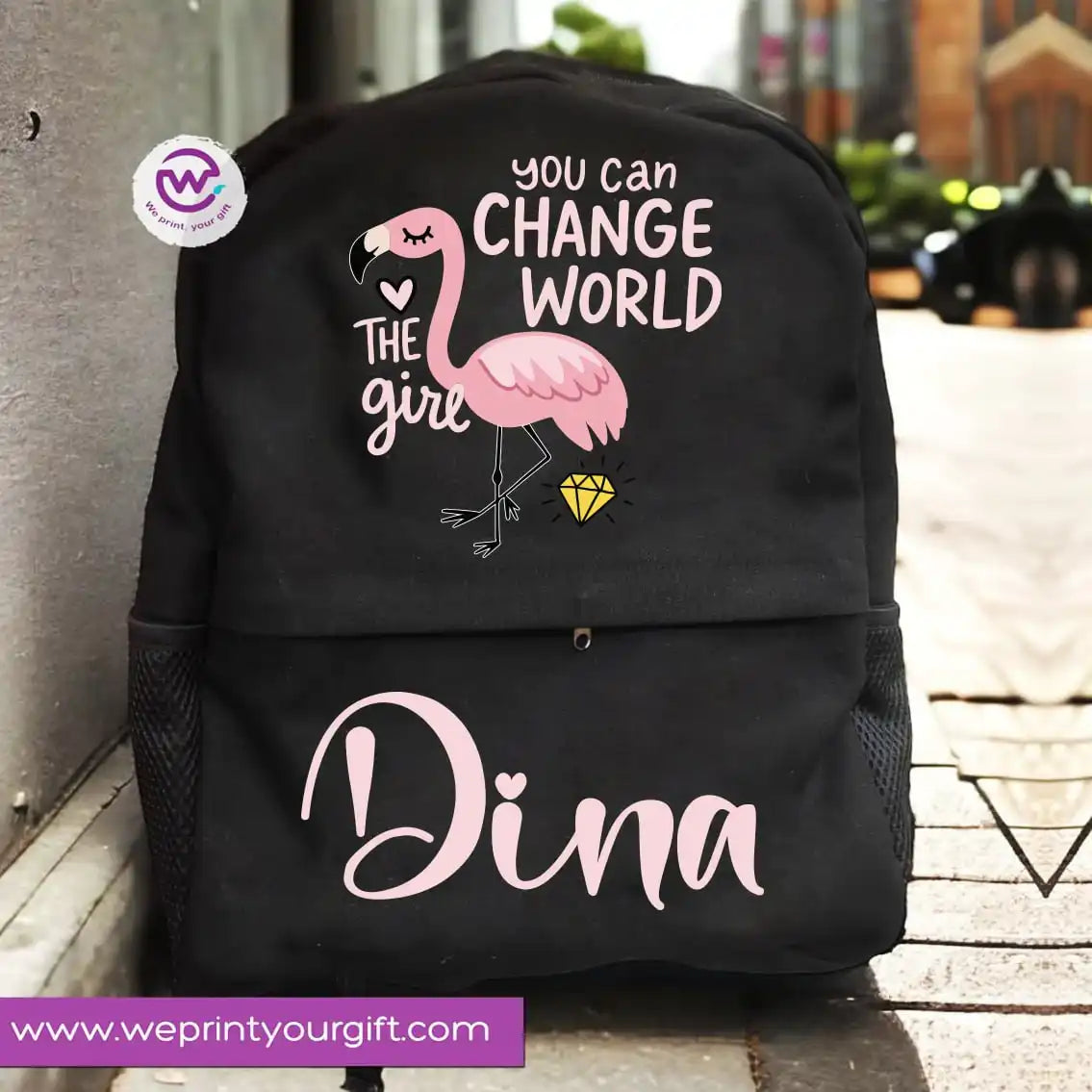 Custom back bag- Unicorn